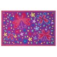 thumbnail image 1 of Tapis rectangle amusant pour enfant La Vallée des papillons multicolore nylon, 1 of 2