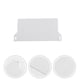 thumbnail image 3 of 10 PCS White Curtains Plastic Bottom Plate PVC Vertical Blind Fittings Slat Louver Weights Vertical Blind Replacement Slat, 3 of 3