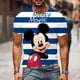 thumbnail image 1 of Mickey Mouse Men's T Shirt Disney Cartoon TShirts Male Summer Short Sleeve Couple T-shirt Cute Funny Tops Tee110 Gao Jinjia LED, 1 of 2