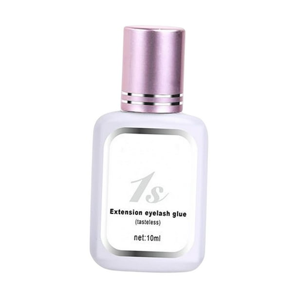 Pegamento para extensiones de pestañas DIY Extensiones semipermanentes Fuerte retención a prueba de agua Pegamento negro de 10ml Yuyangstore Pegamento para extensiones de pestañas