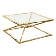 thumbnail image 5 of Diamond Sofa Aria Square Stainless Steel Cocktail Table ARIACTGD, 5 of 7