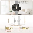 thumbnail image 3 of Uxcell Keyed Alike Single Cylinder Deadbolt Door Lock Round Entry Handle Sets for Door Thickness 1.2-2 inch Black, 3 of 7
