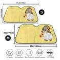thumbnail image 3 of Kdxio Sunflower Gnomes 4 Print Windshield Sun Shade,UV Rays and Sun Heat Protection,Sunshade for Car Windshield,Car Shade Front Windshield - Small, 3 of 6