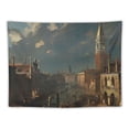thumbnail image 5 of Orinice Clock Tower Tapestry Wall Hanging Unique Style for Home Decor Living Room Bedroom Apartment Farmhouse Dorm 50x40inch, 5 of 6