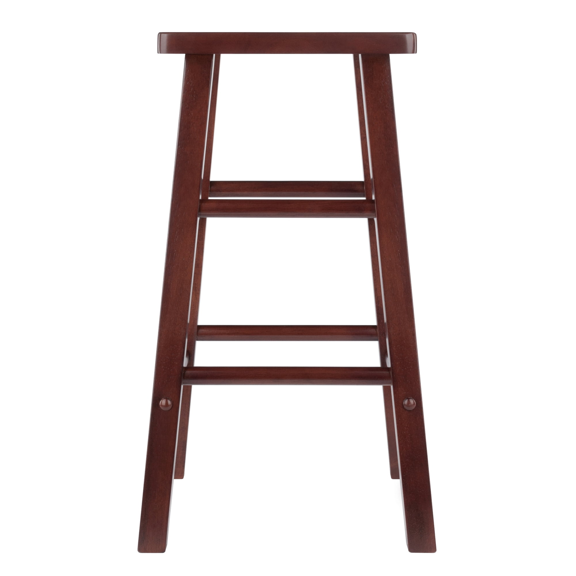 Carrick Counter Stool with Square Seat in Walnut Finish