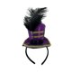 thumbnail image 3 of Mini sombrero de copa, diadema, banda para el cabello, para vestir a niños y adultos, tocado para Púrpura, 3 of 9