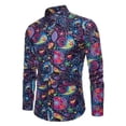 thumbnail image 1 of Las camisas de otoño más nuevas para hombres camisas sociales de lujo de manga larga camisetas de gran tamaño con solapa camisas para hombre ropa Harjauku diaria, 1 of 6
