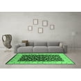 thumbnail image 3 of Ahgly Company Indoor Square Oriental Emerald Green Traditional Area Rugs, 7' Square, 3 of 4