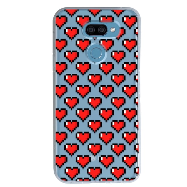 Funda Protector InstaCase para LG K50 Corazones Pixel Antigolpes