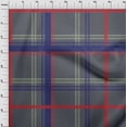 thumbnail image 3 of oneOone Cotton Silk Gray Fabric Madras Check Sewing Craft Projects Fabric Prints By Yard 42 Inch Wide, 3 of 4