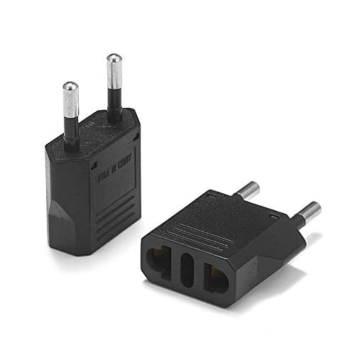 United States to Greece Travel Power Adapter to Connect North American Electrical Plugs to Greek