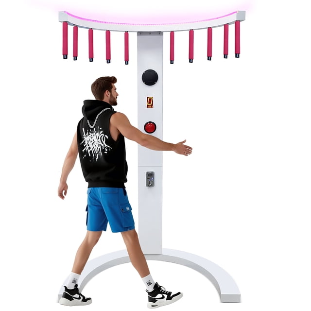 Professional Hand Eye Coordination Trainer - Fast Reaction Stick Catching Arcade Machine with LED Score, Coin Op for Home & Commercial Use