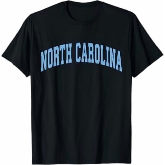 North Carolina Nc Vintage Athletic Sports Style 80S 90S Shirt BLACK Unisex S-5XL Hot Trending Shirt, Vintage Birthday Gift