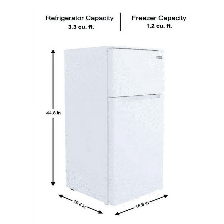 Magic Chef 4.5 cu. ft. 2 Door Mini Fridge in White with Freezer