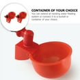 Tersarium 2Pcs Chicken Water Feeders Automatic Drinking Bowls Bird