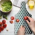 thumbnail image 3 of Abstract Cutting Board, Minimalist Monochrome Dots in Black Growing Big from Bottom to Top Polka Dots Image, Tempered Glass Cutting and Serving Board, Wine Bottle Shape, White, by Ambesonne, 3 of 5