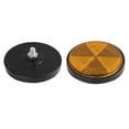 thumbnail image 3 of Unique Bargains 5mm Yellow Plastic Screw Mount Reflective Warning Motorcycle Reflector 4pcs, 3 of 3
