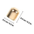 thumbnail image 4 of OULII 250 Pcs Embout à Franges en Daim Perles de Fibre Métalliques pour Rangement Doré Simple Élégant Durable Fournitures DIY, 4 of 6