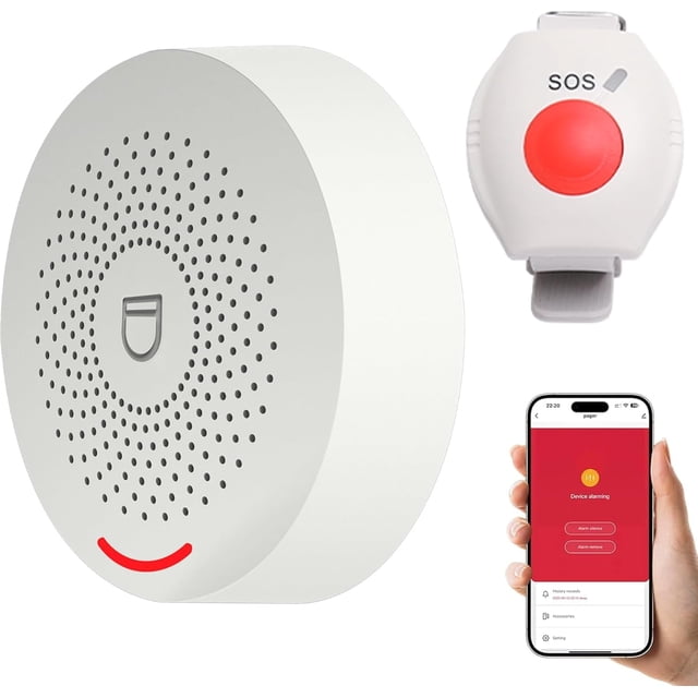 Sistema Wi‑Fi SOS para personas mayores XUK con control por app