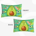 thumbnail image 4 of EasygdpAvocado Keep Calm Polyester Fiber Double-Sided Pillowcase,Super Soft,Comfortable And Luxurious Pillowcase,Not Easy To Break Or Deform- 16"X24", 4 of 9