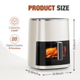 thumbnail image 6 of Sellary 6QT Air Fryer with Perspective Window and Light, 12-in-1, non-stick layer, suitable for Air Fry, Roast & More，Beige, 6 of 6