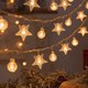 thumbnail image 1 of Guirnalda de luces LED con forma de copo de nieve para árbol de Navidad, decoración navideña para el hogar, colgante de luz de hadas, 2023, 1 of 4