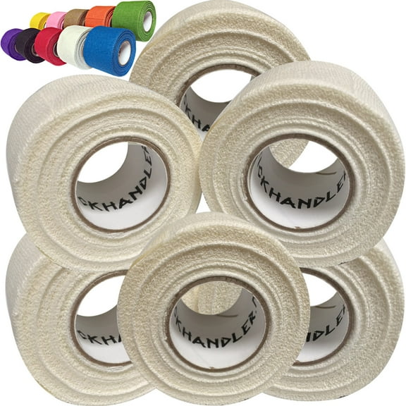STICK HANDLERâ„¢ Professional Hockey Grip Tape Pro Pack (White | Six Pack)