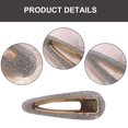 thumbnail image 3 of Pinzas para el cabello con forma de hoja de ácido acético, pinzas para el cabello huecas con diseño geométrico, lindos accesorios para el cabello para mujeres y niñas, color gris, 3 of 5