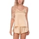 thumbnail image 3 of Conjunto de ropa de dormir para mujer Encantador chaleco con cuello en V, pantalones cortos, camisón, caqui, L kenally XX000231-23, 3 of 7