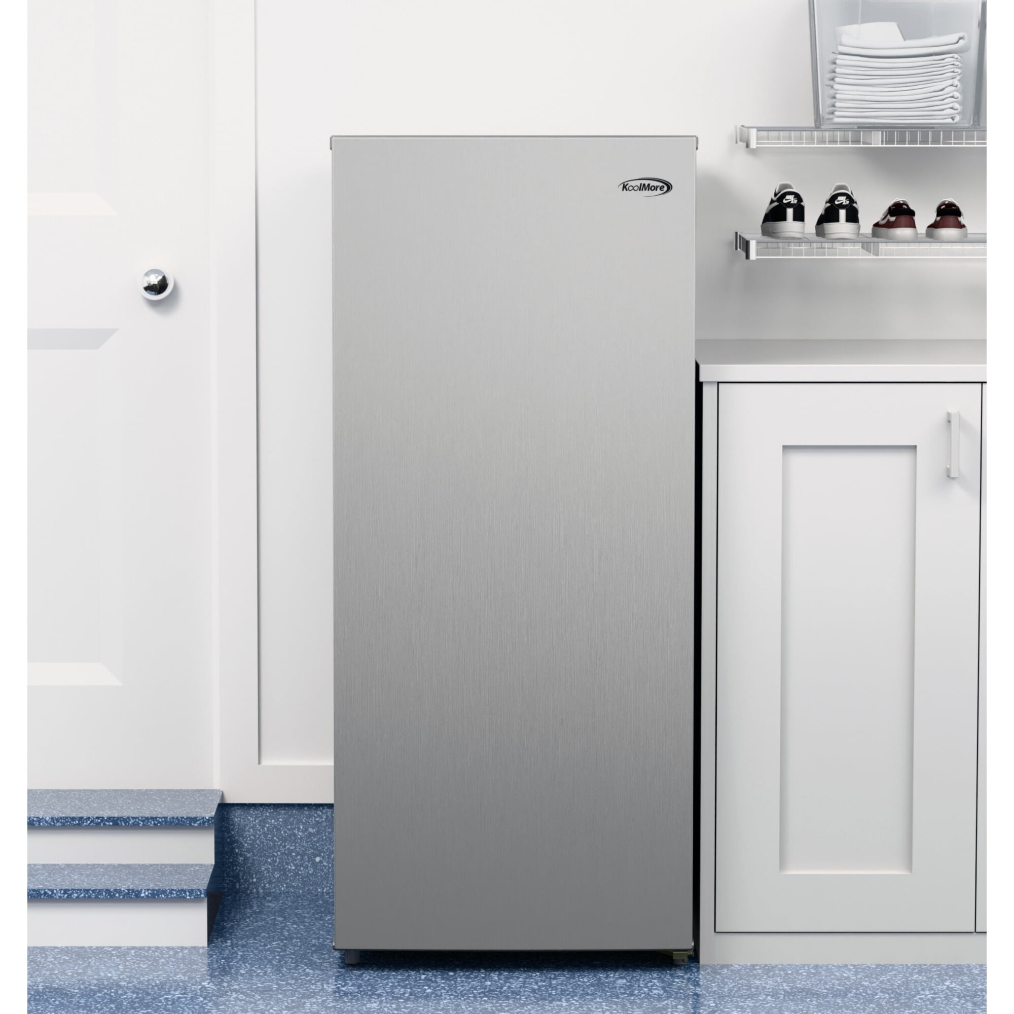 7 Cu. Ft. Garage Ready Convertible Upright Freezer/Refrigerator in Stainless Steel (KM-RUF-7S-SS)