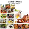 thumbnail image 6 of Oil Sprayer for Cooking, Olive Oil Sprayer,‎100ml Olive Oil Spray Bottle for Air Fryer, Food-Grade Oil Mister Transparent Glass Spray Bottle for Kitchen, BBQ, Salad, Baking, Roasting, 6 of 7