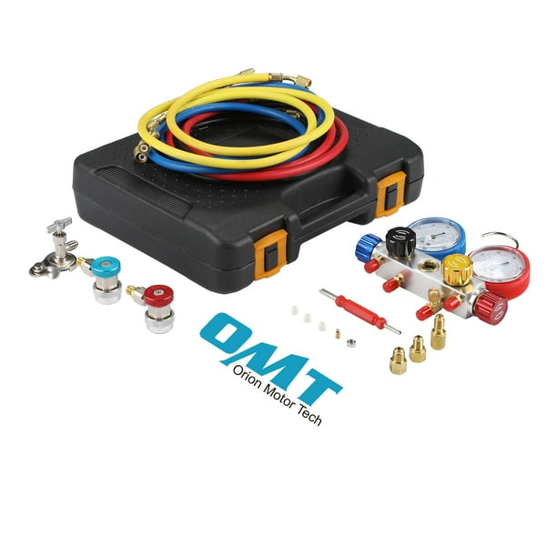 3 Way AC Gauge Set for R12 R502 R134a Refrigerant - OMT – OrionMotorTech