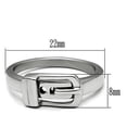 thumbnail image 2 of High polished (no plating) Stainless Steel Ring with No Stone for Women Minimalist Theme No Stone Stone Color Style TK472 Size 5, 2 of 3