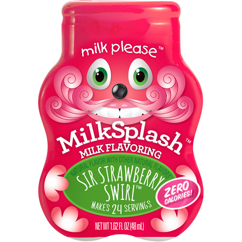 Milk Splash Sir Strawberry Swirl Milk Flavoring, 1.62 Fl. Oz.