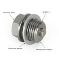 thumbnail image 2 of M16 x 1.5MM Stainless Steel Car Oil Drain Plug with Neodymium Magnet Universal, 2 of 9