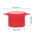 thumbnail image 2 of OULII 2 Pcs Bouchon de Bouteille en Silicone Rouge pour Conservation Fraîche pour Réunions à la Plage, 2 of 8