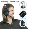 thumbnail image 6 of ODDGOD Wired Gaming Headset with Microphone, PS4 Headset Xbox One Headset with LED Light, Wired PC Headset with Stereo Surround Sound Over-Ear Headphones for PC, PS4, Xbox One, Laptop, 6 of 7