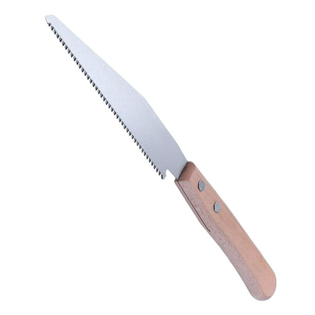 de mano portátil, para metales con mango de madera, de de carpintería doméstica para acampar, jardinería al aire libre, Sunnimix Mini sierra para metales