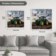 thumbnail image 5 of Farm Tractor Wooden Wall Clock Silent Non Ticking, Green Truck Country Rustic Field Harvester Square Wall Clocks Battery Operated, Decor Clock for Home Office, Living Room, Kitchen, 10 Inch, 5 of 9