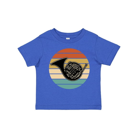 Inktastic French Horn Retro Music Gift Boys or Girls Toddler T-Shirt