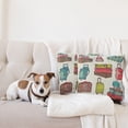 thumbnail image 4 of Ambesonne Hipster Throw Pillow Cover 2 Pack, Colorful Suitcases, 16", Multicolor, 4 of 5