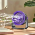 thumbnail image 5 of Amacok Portable Air Circulation Table Fan, Quiet Intelligent Timer Desk Fan, 4000Mah Battery Rechargeable, Strong Cooling Airflow Personal Fan, for Home&Office, 5 of 5