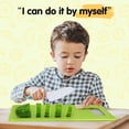thumbnail image 5 of Kids Kitchen Tools Set, 13 Piece Safe Nylon Knife Set for Children, Toddler Cooking Utensils for Real Food Prep, Cutting Boards with Crinkle Cutter and Vegetable Cutters, Green, 5 of 8