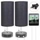 thumbnail image 2 of Lámpara De Mesa Tela Lámpara De Noche Puertos Usb Sombra Lámpara Moderna Mesita De Noche Cepillado Kearding HA015781-00, 2 of 6