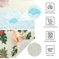 thumbnail image 3 of Yayeee Bath Rug for Bathroom Floor Non Slip Rectangle Fluffy Soft Absorbent Mat, 16"x24", Christmas Poinsettia, 3 of 7