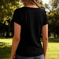 thumbnail image 5 of Women's Short Sleeve Mesh Base Layer Top in Assorted Colors for Active Wear, 5 of 8