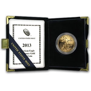 2013-W 1 oz Proof American Gold Eagle (w/Box & COA)
