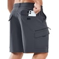 thumbnail image 3 of NORTHYARD Men's Cargo Shorts 9" Hiking Camping Golf Short Casual Travel Work Outdoor UPF 50+ Multipocket for Men Darkgrey 2XL, 3 of 8