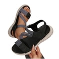 thumbnail image 6 of Abomasnow Women's Comfortable Walking Sandals with Elastic Strap Light Weight Casual Summer Sandals for Trendy Footwear, 6 of 9