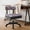 Gray, variant on Adjustable Height Sewing and Crafting Chair with Wheels, Back Support, and Under Seat Storage - Perfect for Your Craft Room Furniture and Craft Machines (Pattern-Pink))